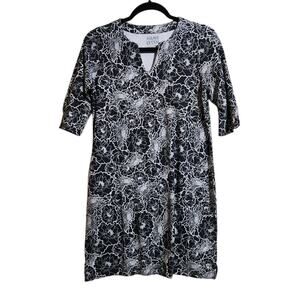 HANG TEN Women's UPF 50+ Sun Protection Dress Black Small Beach Outdoors Stretch